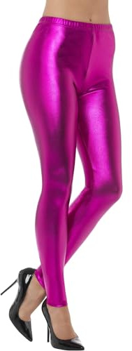 Smiffys, Damen 80er Jahre Metallic Disko Leggings