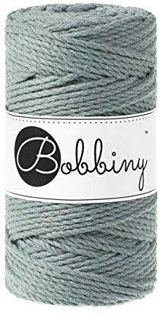 Bobbiny Macrame Cords 3 mm 3fach gedreht - 100 m Wahl (Laurel)