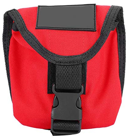 DeWin Poche de Poids de Plongée, 2KG Poche de Ceinture de Poids de Plongée sous-Marine avec Boucle à Dégagement Rapide(Rouge)