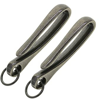VUIUYOIES Packung mit 2 Brieftaschen, japanische U-förmige Haken, Zinklegierung, Schlüsselanhänger, DIY, Basteln, Haken, Ketten, Schlüsselanhänger, Zubehör, hellgold, Schwarz