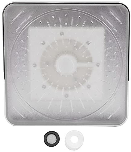 Natudeco 6 Led Shower Head 7 Colors Changing Water Bath Sprayser No Batteries Needed Spray Ceiling Top Typle Showerheads for Home Hotels Bathroom(Colorful)