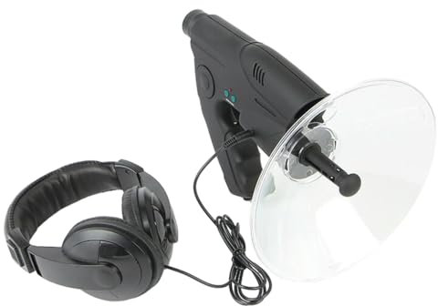 DSOUWEH Micrófono direccional de Antena parabólica, fácil de Escuchar a Larga Distancia, Hecho con micrófono parabólico Monocular ABS