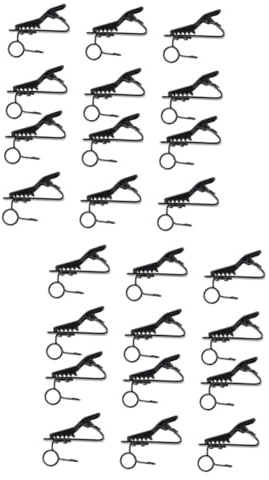 TOGEVAL 24stücke Mikrofon Clip Universeller Mini Lavalier Mikrofon Schwarz Für Videoanrufe Karaoke Und Sprachaufnahmen