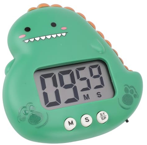 Egg Timer, ABS Cute Kitchen Timer Kids Timer with Bright Colors for Kitchen Cooking (Green)