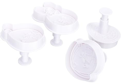 ABOOFAN Easter Themed Cookie Cutters Silicone Baking Molds Cake Stencils Moulds for Biscuits Home Baking Tools