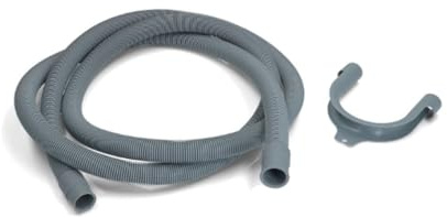 SOS Accessoire Tubo di scarico dell'acqua universale con uscite diritte 22-29mm (L2000mm) per lavatrice tutte le marche 3666356045866