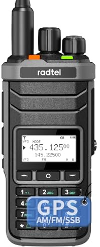 Radtel RT-860G GPS Version Multi Band Ham Radio HF UHF VHF Dual Band mit AM USB LSB CW CB LW MW SW SSB Empfang, 1024 Kanäle, 2000mAh Akku, Typ-C-Ladung