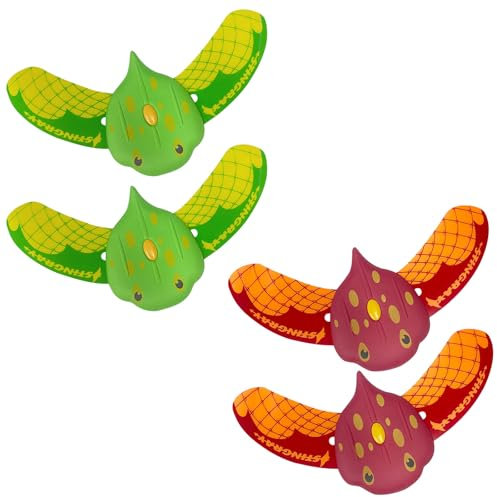 CIGAA Unterwasser Glider, 4PCS Tauchspielzeug für Kinder Pool, Teufel Fisch Schwimmbad Spielzeug,Wasserspielzeug Kinder,Poolspielzeuge Poolparty,Wasser Spielzeug Fische,Unterwasser Spielzeug Strand