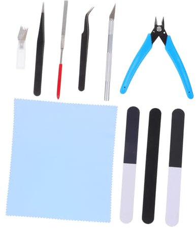 Uonlytech 1 Satz Modellwerkzeugsatz Modellbau Werkzeug Zubehör für Haushaltswerkzeuge Hobby-Modellbauwerkzeug reparieren Werkzeugsatz für Modellautos Modellbauwerkzeuge Kunststoff
