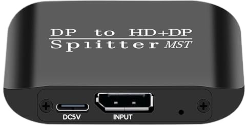 ETUCYNG Répartiteur 4K, Adaptateur Double Moniteur pour Le Bureau, l'éducation, la Maison