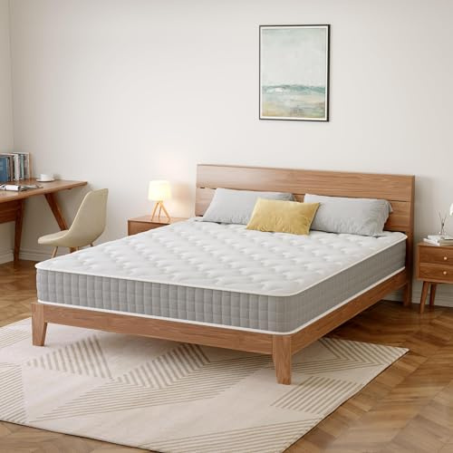 DEWINNER Matelas Ressorts Ensachés 120x190x20cm - Ressorts Matelas 7 Zones Mémoire Ressorts Indépendants, Dureté Moyenne, Soutien Orthopédique pour Dodo sans Perturbations