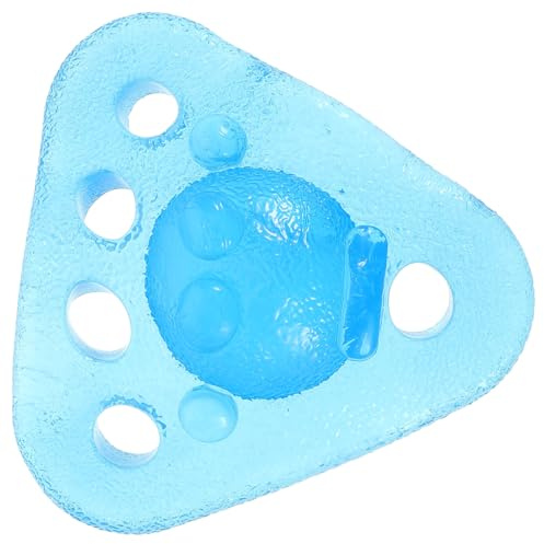 ERINGOGO Pelota de Agarre Triangular TPR Azul Suave para Fortalecer Dedos, Entrenador de Músculos Mano y Antebrazo, Pelota Antiestrés Compacta para Entrenamiento Fitness y Recuperación