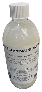 Capriglo Animal Shampoo 480ml – Premium All-in-One Grooming Solution with Tea Tree Oil & Lanolin – Anti-Static & Non-Irritant – Suitable for Dogs, Horses, Goats & More