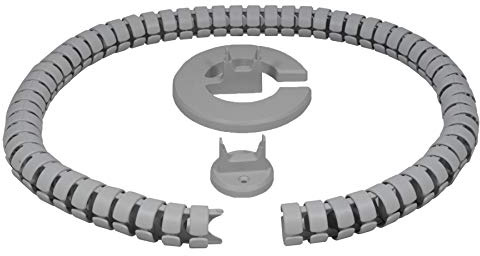 Kabelführung rund Kaba 35 Länge:1240 mm Design Kabelschlauch Made in Germany (Grau)