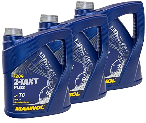 Motoröl Gemisch Öl MANNOL 2-Takt Plus API TC 3 X 4 Liter
