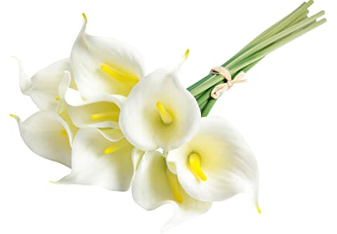 künstlicher Callabund mit 9 künstlichen Calla Farbe: creme real touch