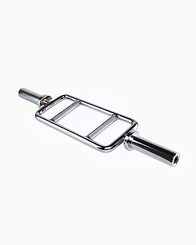 BOOMFIT Trizepsstange Olympische Tricep Bar 9 kg 85 cm | Mehrfach-Griff Neutral für Bizeps und Trizeps | Ø 50 mm Hülsen Tragfähigkeit 180 kg | Schont Handgelenk Home Gym Studio