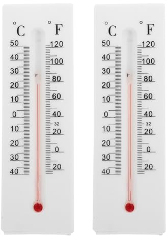 EXCEART Thermometer Schlüsselversteck Outdoor Kunststoff Wandthermometer Mit Versteckfach Für Ersatzschlüssel Und Dekoration Im Innen- Und Außenbereich