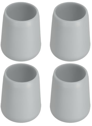 PATIKIL 4 Unidades Cojín para el Extremo de la Caña de Pescar Grande Gris | Protector de Silicona para el Asiento de la Caña de Pescar