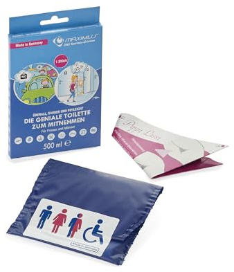 Maximus Einweg-Urinbeutel für Männer und Frauen - 1er Pack - Hygienische Taschen-WC Lösung für Reise- & Outdoor-Komfort - Pinkelhilfe absorbiert bis zu 500ml