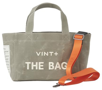 VINT+ Canvas Bag Damen Handtasche – Moderne Schultertasche mit wählbarem Tragegurt – Casual Shopper Tasche ideal für Arbeit, Uni, Schule oder Reise | Wasserabweisend, 100% Baumwolle