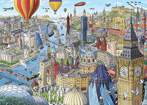 Ravensburger Around the UK & Ireland 1000 Piece Jigsaw Puzzles for Adults and Kids Age 12 Years Up