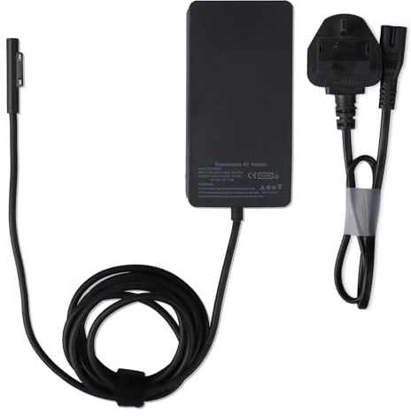 WoskjXas 127W Chargeur pour Microsoft Surface Pro 10 9 8 7 6 5 4 3 X, Surface Laptop 6 5 4 3 2 1, Studio 1/Go, Surface Book 3 2 1, Surface Go 1 2 3 Comprimé, Adaptateur d'alimentation