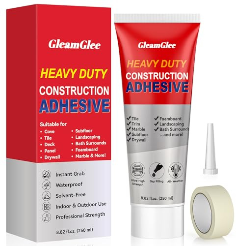 Tile Adhesive 250g – Extra Strong White Grab Adhesive, All-Purpose Construction Glue – Ultra-High Strength, Waterproof & Temperature Resistant, Indoor & Outdoor