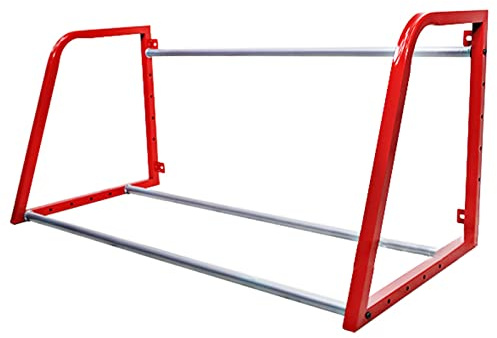 Supporto per Pneumatici Regolabile in Larghezza, Montaggio a Parete - Sistema di stoccaggio per Pneumatici in Acciaio Laminato a Freddo con Hardware di installa