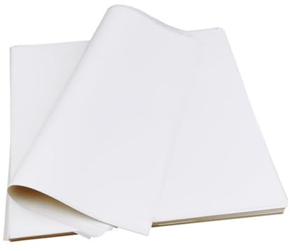 ANDRESLAD Papier Sulfurisé Carré 22X22 CM 500 Feuilles Jetables Résistantes à L'Huile pour Pâtisserie, Friture et Snacks, Tapis Absorbant Pratique Cuisine et Cuisson Maison