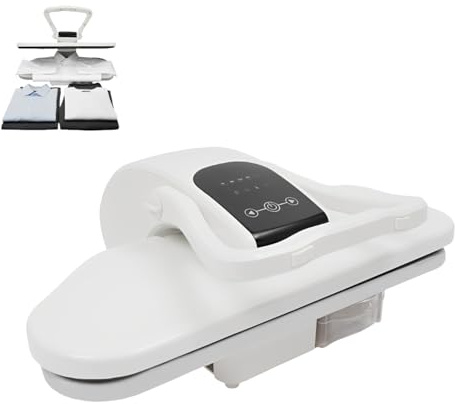Prensa de vapor inteligente de 2200 W, plancha de vapor profesional, plancha automática de 66 cm, 5 ajustes de tela, rango de temperatura 90-200 ℃, depósito de agua grande, planchado súper rápido