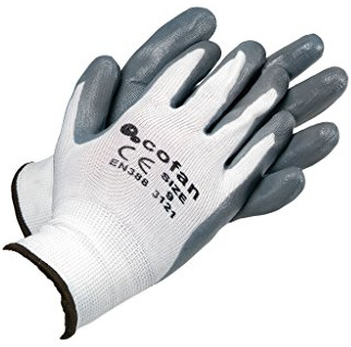 Cofan GUANTE 100% POLIEST. IMPREG. NITRILO GRIS T-6 - Unid: 12