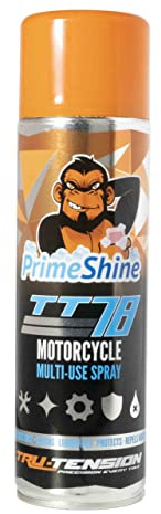 Tru-Tension | PrimeShine TT78 Motorcycle Multi-Use Spray | Kabelschmiergerät | Motorräder & Fahrräder | 500ml