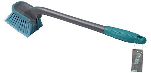 JVL Car Care Reinigung Reichweite Felgenbürste, Lange, grau und Blaugrün, Kunststoff und Gummi, Blaugrün/Grau, 48 x 6,8 x 11 cm