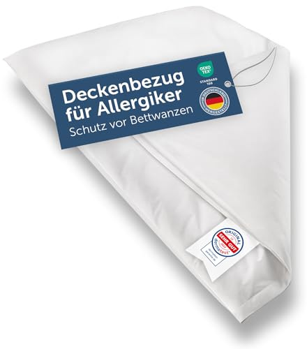 Blumtal® Milbenbezug Decke 135x200cm 1er Set - Oeko-TEX zertifizierte Allergiker Bettwäsche 135x200cm - Milbenbezug für Decken