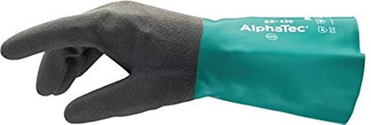 Ansell Chemikalienhandschuhe AlphaTec 58-430, Größe 9 grün/anthrazit, 12 Paar