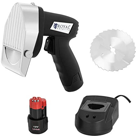 Royal Catering RCKK-80WL Dönermesser elektrisch 3.000 U/min 80 W Akkubetrieb 2.000 mA Gyrosmesser