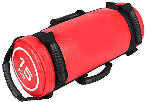 Porfeet Sandsack, 5/10/15/20/25 / 30kg Füllgewicht Krafttraining Fitnessübung Sandsack rot 30 kg