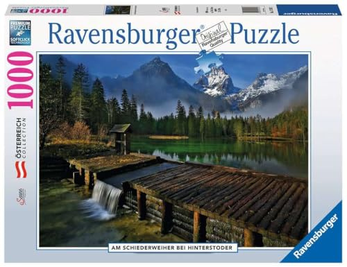 Ravensburger Puzzle 17262 - Schiederweiher bei Hinterstoder - 1000 Teile Puzzle für Erwachsene und Kinder ab 14 Jahren