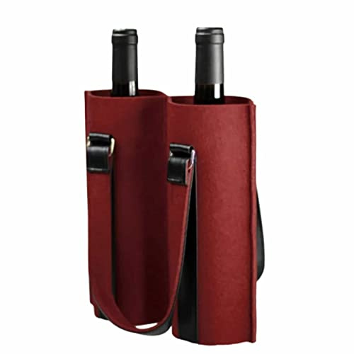 Eidoct Wine Gift Bags with Handles 2 Wine Bottle Tote Bag