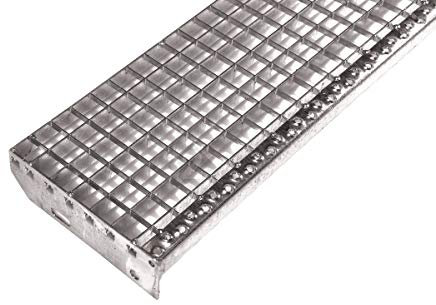 B2 Treppenstufe Gitterroststufe verzinkt 1000x240 mm 30/30