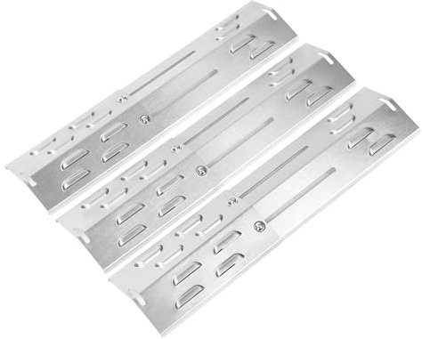 GFTIME Universal Brennerabdeckung 29 bis 43cm Flammenverteiler Grill Ersatzteile für Jamestown, Charbroil, Landmann, Enders, Taino, Barbecook, Proficook, 3 Stück