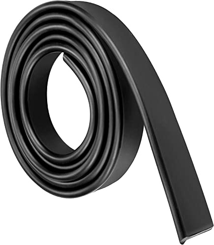 Labio de goma de 105 cm de silicona para limpiacristales de ducha, color negro