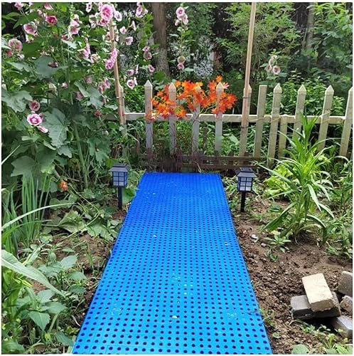 MekUk Kunststoffpalette Kunststoffpaletten, atmungsaktives Gitter, ineinandergreifende Palette for Garage, Supermarkt, Lager, 1 Packung für Zwinger, Garten, Keller, Patio (Size : Blue-100x60x3cm)