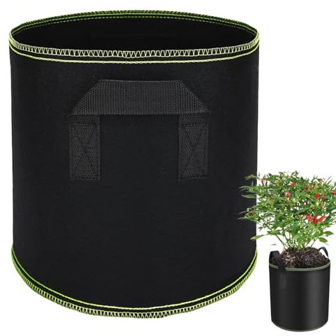 Generisch Tomaten Kübel, Pflanze Wachsende Tasche Pflanzentöpfe Aus Stoff, Pflanztaschen Vliesstoff Pflanztasche Pflanzsack Mit Griffe Für Kartoffeln, Tomaten Und Erdbeeren