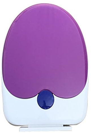 Wttfc Abattant WC avec SièGe Enfant IntéGré,PP Material Cuvette Toilette,Abattant WC avec Reducteur Enfant,WC Enfant,U-Shaped Couvercle WC Universelle, Fermeture en Douceur,Violet