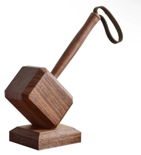 Beer Bottle Opener with Magnetic Hammer bottle opener, Wood made Hammer Beer Bottle Opener Ideal for Home, Bar, and Kitchen - Gift for Beer Lovers