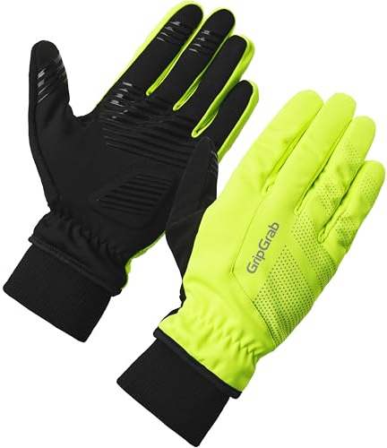 GripGrab Ride Winter Fahrradhandschuhe Winddichte Gefütterte Gepolsterte Rutschfeste Warme Thermo Radsporthandschuhe | Warme Thermo Radhandschuhe mit DoctorGel Polsterung für MTB, Gravel und Rennrad, langer Strickbund schützt vor Wind und Kälte