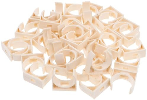 DOITOOL 40pièces Colliers De Serrage Pvc Forme u Pour Fixation Tuyaux Eau Et Tubes Installation Rapide Maintien Stable Et Compatible Tubes Pvc Métal Et Conduits Électriques Beige