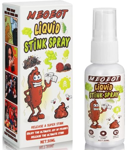 Meoeot Extra Stark Stinky Spray, Flüssiges Stinkspray, Super Scherz Spray Für Ultimative Halloween Party, Erwachsenen Streich Party Stinkspray, Simulierter Stinky, 1 Stück, 30ml